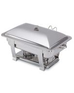 Vollrath 46518 Full Size 9 qt. Orion Oblong Chafer with Liftoff Cover