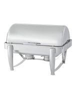 Vollrath T3600 8-1/2 qt. D-Lux Stainless Steel Chafer with Dripless Rolltop Cover