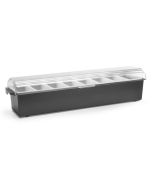 Vollrath 4746-06 Traex Kondi-Keeper 24" Plastic Condiment Dispenser Black