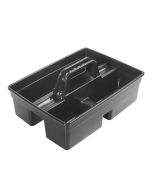 3-Compartment Janitorial Caddy with Handle