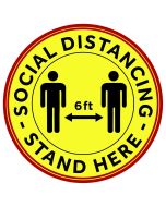 Social Distancing Floor Decals | Pack of 10
