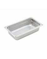 Stainless Steel Steam Table Pan | 1/4 Size | Anti-Jamming | 2-1/2"D