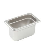 Stainless Steel Steam Table Pan | 1/9 Size | Anti-Jamming | 4"D