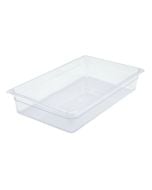 Winco SP7104 Polyware Full Size Polycarbonate Plastic Food Pan, 4" Deep