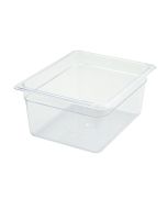 Winco SP7206 Polyware 1/2 Size Clear Food Pan, 6" Deep