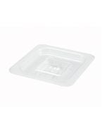 Winco SP7600S Polyware 1/6 Size Clear Solid Food Pan Lid