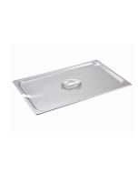Steam Table Pan Cover, 1/1 size, slotted, with handle