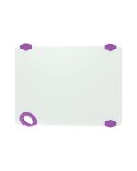 Winco StayGrip Cutting Board | 15" x 20" | Purple