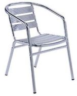 Aluminum Outdoor Patio Arm Chair for Bar / Restaurant