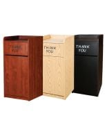 Oak Street Commercial Restaurant Trash Can Receptacle Cabinet | Unassembled