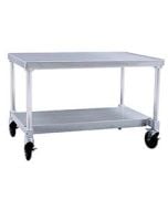 30" x 40" Mobile equipment stand made from 12 gauge aluminum