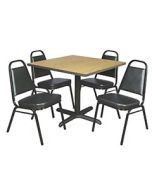 Restaurant Table & Chairs 30 x42 Table w/ 4 Chairs      