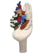 Snowboarder on Mountain Beer Faucet Tap Handle