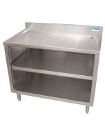 Underbar Glass Rack Storage Cabinet w/ Drainboard Top w/ Legs With Adjustable Shelf