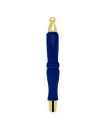 Krome Dispense C668 Blue Plastic Mini Pub Style Tap Handle, Gold Finish