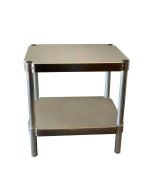 Commercial Equipment Stand Heavy Duty Aluminum Two Shelves 18"D x 24"Wx24"H 