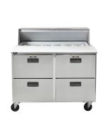 Centerline by Traulsen CLPT-4818-DW Four Drawer Mega Top 48" Sandwich Prep Table