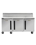 Three Door Refrigerator Sandwich / Salad Prep Table 72" | Centerline by Traulsen CLPT-7220-SD-LRR