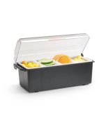 Vollrath Kondi-Keeper Condiment Dispenser Black 4 x 1 Pint Inserts