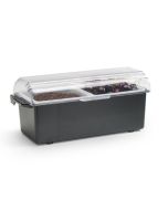 Vollrath Kondi-Keeper Condiment Dispenser Black 2 x 1 Qt Inserts