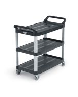 Vollrath 2-Shelf 40" Plastic Utility Cart | 300 Lb Capacity