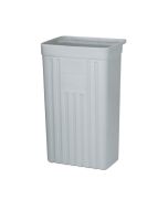 Vollrath Polyethylene Refuse Bin | Gray | 13-1/2" x 8" x 22-3/4"