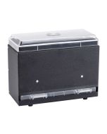 Vollrath One-Sided Bulk Unwrapped Straw Dispenser Black