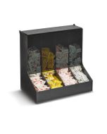 Vollrath Four-Compartment Countertop Gravity-Fed Packaged Condiment Organizer