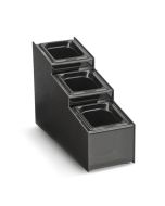 Vollrath Three-Compartment Countertop Condiment Organizer with Removable Pans