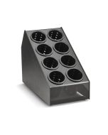 Vollrath Eight-Compartment Countertop Flatware Organizer with Removable Cylinders