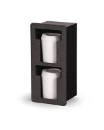 Vollrath Two-Column Vertical Flush-Mount T-Shaped Lid Holder Black