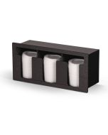Vollrath Three-Column Horizontal Flush-Mount T-Shaped Lid Holder Black