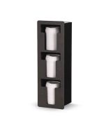 Vollrath Three-Column Vertical Flush-Mount T-Shaped Lid Holder Black