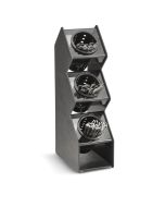 Vollrath Three-Compartment Vertical Countertop Flatware Organizer with Removable Cylinders