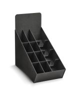 Vollrath Countertop Condiment Cup and Straw Organizer Black