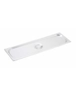 Stainless Steel Steam Table Pan Cover | 1/2 Size Long