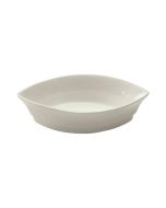 Winco DBS-2-AW 2 oz Sauce Dish 2-3/8"W X 4-1/2"D X 1-1/4"H Boat Shape American White 4 Dozen