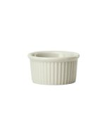 Winco FRR-1-AW 1 oz Ramekin / Sauce Cup 2-1/4"W X 1-1/8"H Fluted American White 6 Dozen