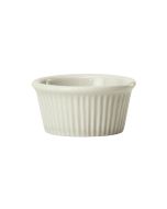 Winco FRR-2-AW 2 oz Ramekin / Sauce Cup 2-5/8"W X 1-1/2"H Fluted American White 4 Dozen