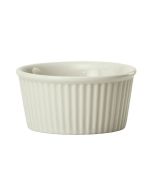 Winco FRR-6-AW 6 oz Ramekin / Sauce Cup 3-1/2"W X 1-3/4"H Fluted American White 3 Dozen