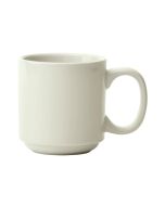 Winco MMC-12-AW 12 oz Mug 3-1/4"W X 3-5/8"H Round American White 3 Dozen
