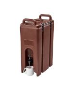 Cambro Dark Brown Camtainer 4.75 Gal Insulated Cold or Hot Beverage Dispenser 