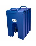Cambro 1000LCD186 Camtainer 11.75 Gal Portable Thermal Beverage Dispenser | Navy Blue
