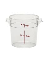 Cambro 1 Qt Clear Round Storage Container