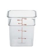 Cambro 4 Qt CamWear Clear Square Food Storage Container