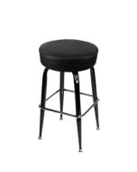 Oak Street SL3135 Gloss Black Square XL Top Barstool | Black