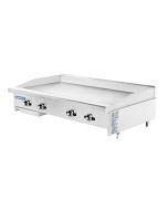 Turbo Air TATG-48 Radiance 48" Thermostatic Gas Countertop Griddle