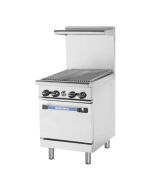 Turbo Air TAR-24RB Radiance 24" Gas Range with Thermostatic Radiant Broiler & Standard Oven