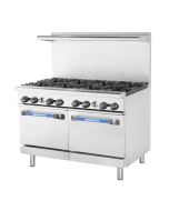 Turbo Air TAR-8 Radiance 48" Gas Range 8 Open Burners Double Standard Ovens