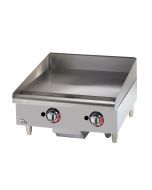 Star Mfg Thermostatic Cntrl Gas Griddle, 24" | Safety Pilot